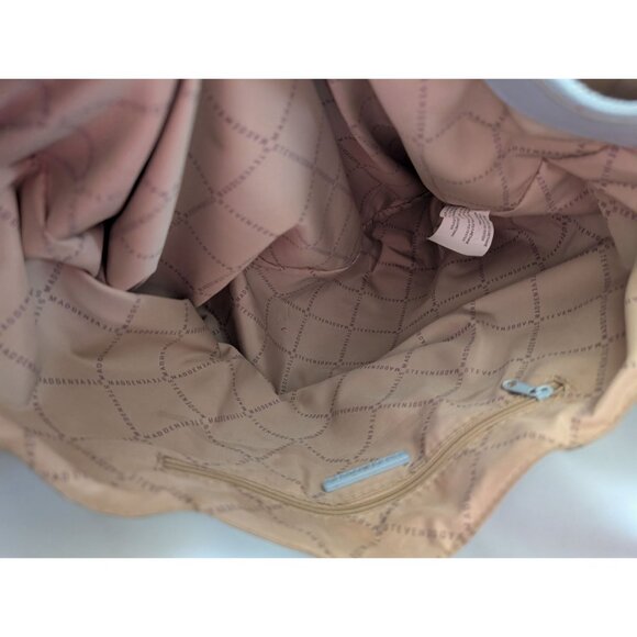 Steve Madden Quilted Light Ice Blue Tote Bag With Round Coin Pouch - Picture 8 of 10